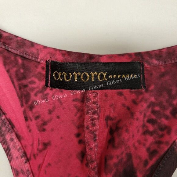 𝅺RED and Brown Black Sleeveless Slinky Long Tunic - Various Sizes - Picture 6 of 10